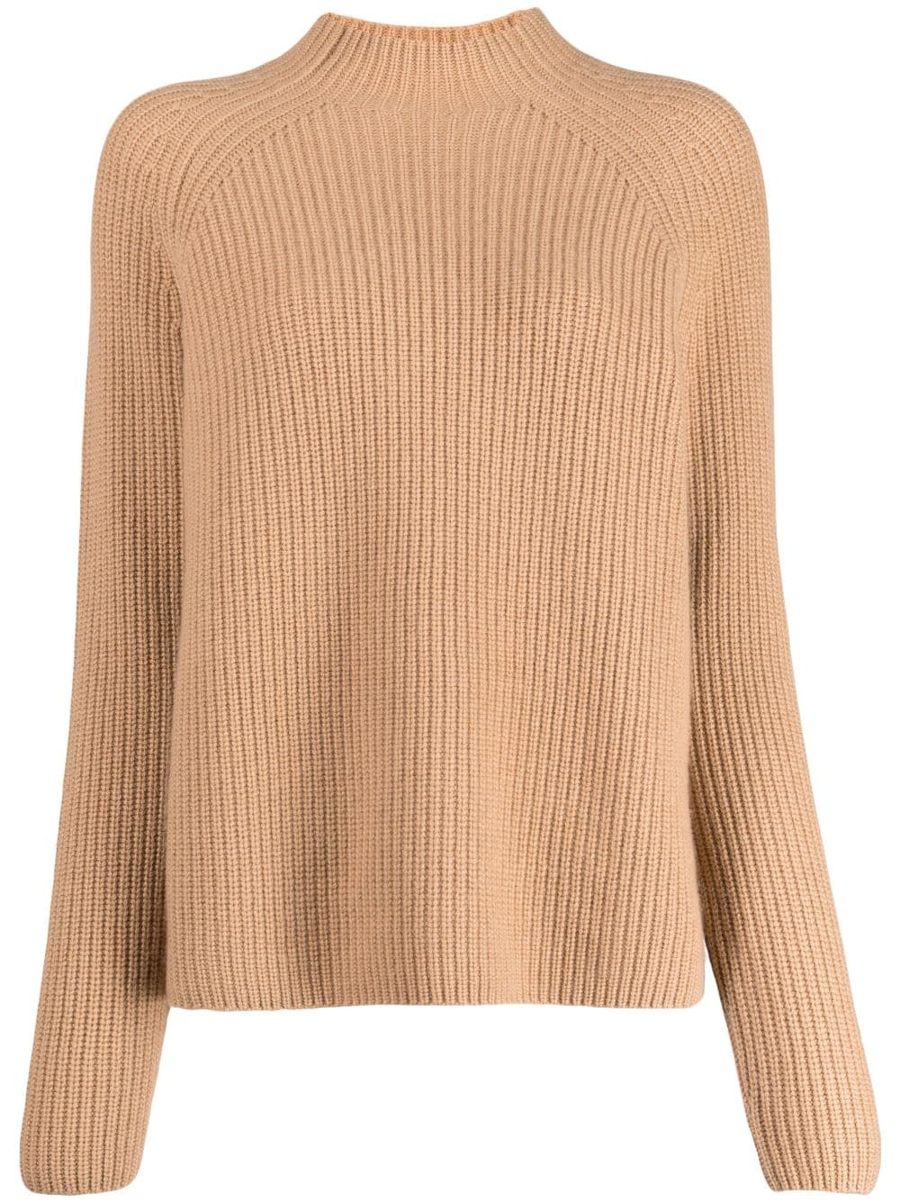 N.Peal Kaschmirpullover mit Stehkragen - Braun von N.Peal