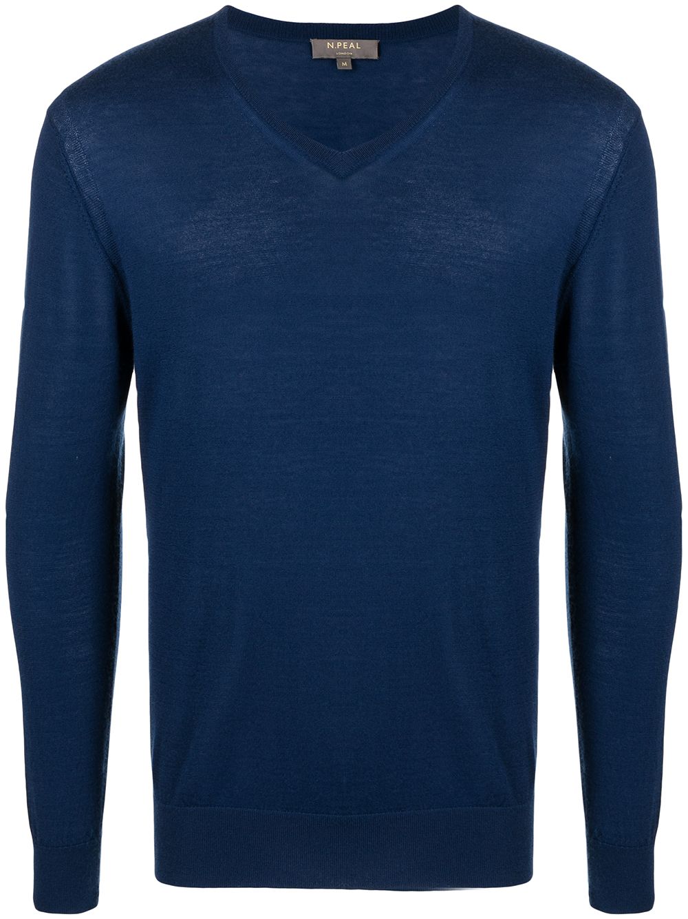 N.Peal Kaschmirpullover mit V-Ausschnitt - Blau von N.Peal