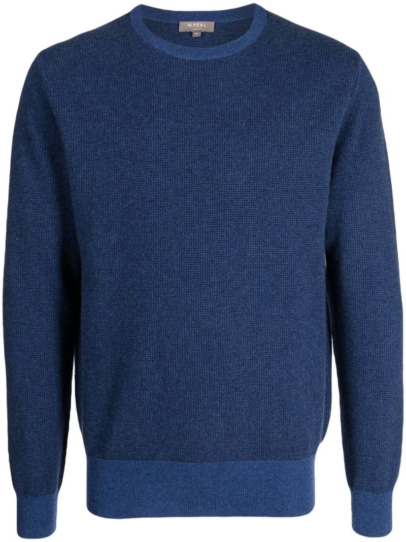 N.Peal Oxford-Pullover aus Kaschmir - Blau von N.Peal