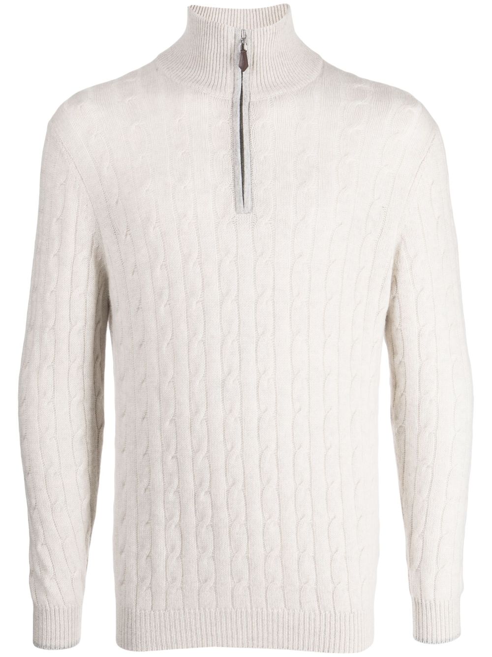 N.Peal Pullover mit Zopfmuster - Nude von N.Peal