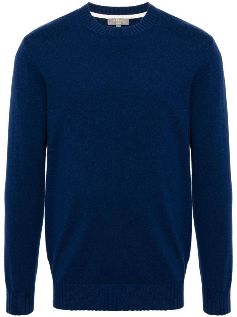 N.Peal Shoreditch Pullover aus Bio-Kaschmir - Blau von N.Peal