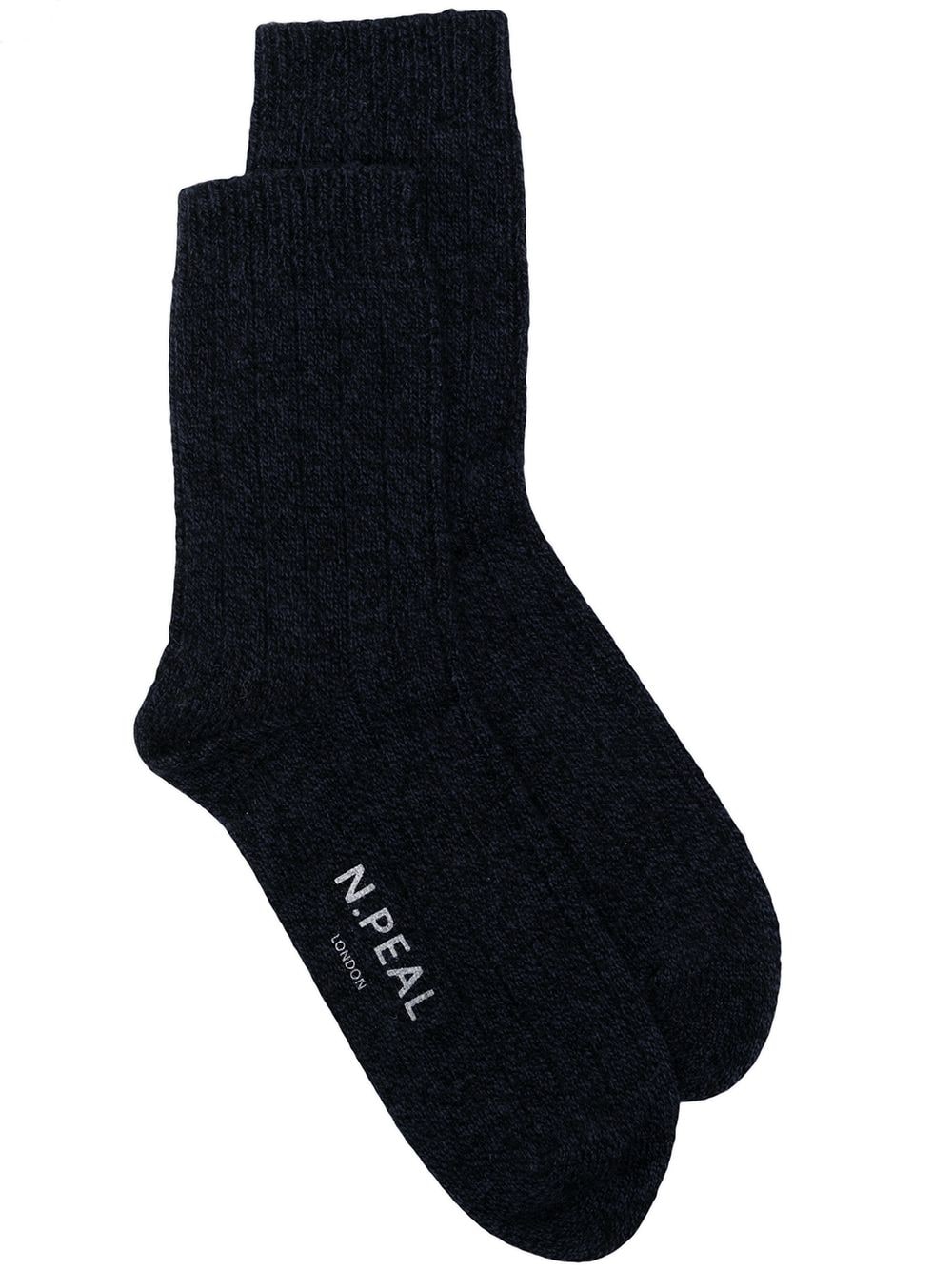 N.Peal Socken aus Kaschmir - Blau von N.Peal