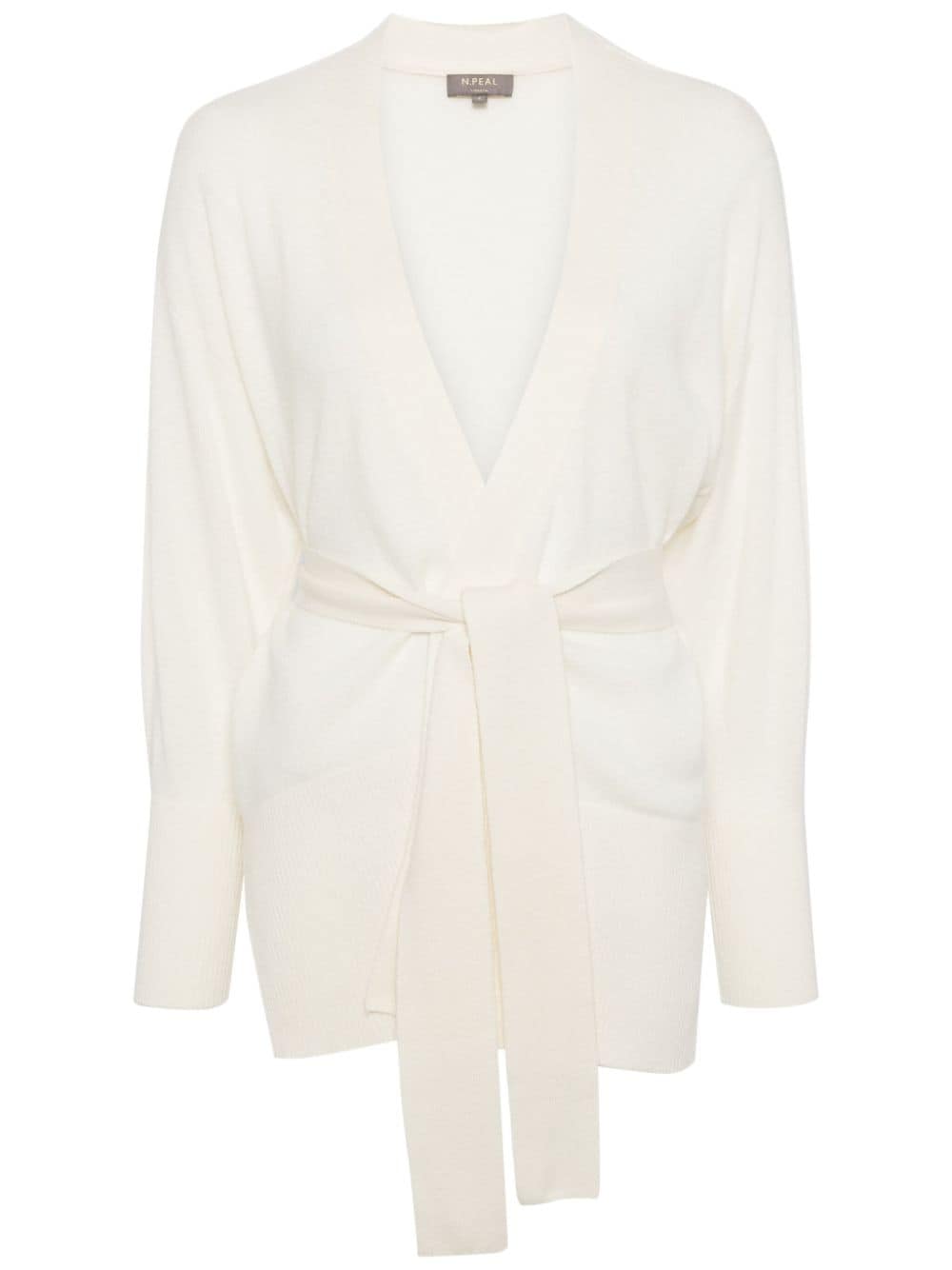 N.Peal belted cashmere cardigan - Weiß von N.Peal