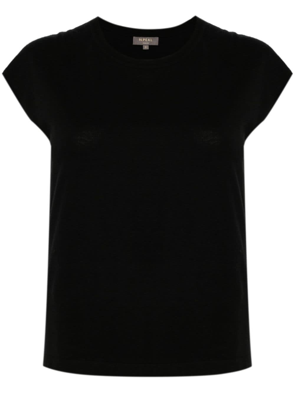 N.Peal round-neck short-sleeve T-shirt - Schwarz von N.Peal