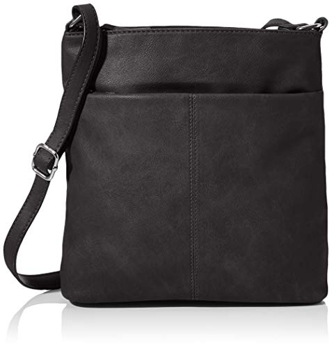 N.V. Bags Damen NV216 Crossbody, Schwarz, One Size von N.V. Bags