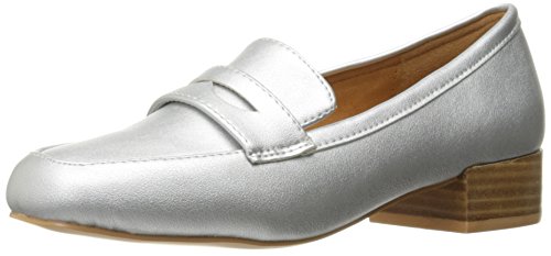 N.Y.L.A. Lomo Penny Loafer für Damen, Silber, 39 EU von N.Y.L.A.