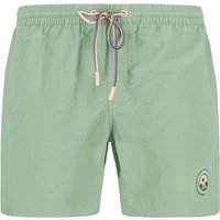N.Z.A. Herren Badeshorts grün Mikrofaser unifarben von N.Z.A.