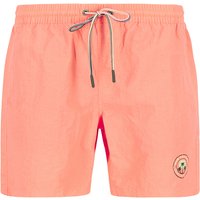 N.Z.A. Herren Badeshorts orange Mikrofaser unifarben von N.Z.A.