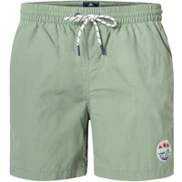 N.Z.A. Herren Badeshorts grün Mikrofaser unifarben von N.Z.A.