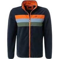 N.Z.A. Herren Fleecejacke blau Mikrofaser unifarben von N.Z.A.