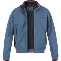 N.Z.A. Herren Blouson blau Baumwoll-Stretch unifarben von N.Z.A.