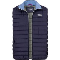N.Z.A. Herren Steppweste blau Mikrofaser unifarben von N.Z.A.