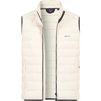 N.Z.A. Herren Steppweste weiß Mikrofaser unifarben von N.Z.A.