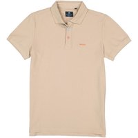 N.Z.A. Herren Polo-Shirt beige Baumwoll-Piqué von N.Z.A.