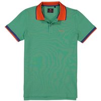 N.Z.A. Herren Polo-Shirt grün Baumwoll-Piqué von N.Z.A.