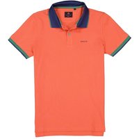 N.Z.A. Herren Polo-Shirt orange Baumwoll-Piqué von N.Z.A.