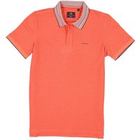 N.Z.A. Herren Polo-Shirt orange Baumwoll-Piqué von N.Z.A.