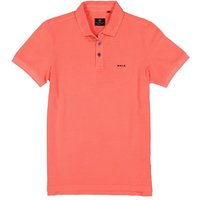 N.Z.A. Herren Polo-Shirt orange Baumwoll-Piqué von N.Z.A.