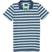 N.Z.A. Herren Polo-Shirts blau/grün Baumwoll-Piqué von N.Z.A.