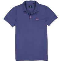 N.Z.A. Herren Polo-Shirts blau Baumwoll-Piqué von N.Z.A.