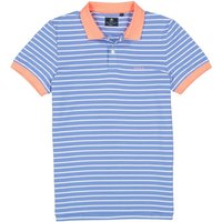 N.Z.A. Herren Polo-Shirts blau gestreift von N.Z.A.