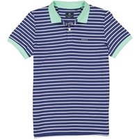 N.Z.A. Herren Polo-Shirts blau gestreift von N.Z.A.