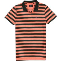 N.Z.A. Herren Polo-Shirts grün,orange gestreift von N.Z.A.