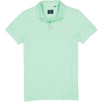 N.Z.A. Herren Polo-Shirts grün Baumwoll-Piqué von N.Z.A.