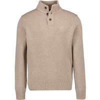N.Z.A. Herren Pullover beige Baumwolle unifarben von N.Z.A.