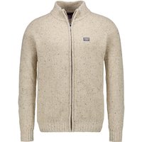 N.Z.A. Herren Cardigan beige Wolle unifarben von N.Z.A.