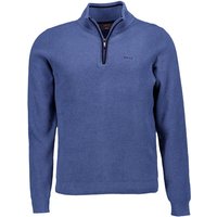 N.Z.A. Herren Troyer blau Mikrofaser unifarben von N.Z.A.