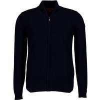 N.Z.A. Herren Cardigan blau Baumwolle unifarben von N.Z.A.