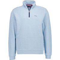 N.Z.A. Herren Troyer blau Baumwolle unifarben von N.Z.A.