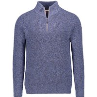 N.Z.A. Herren Troyer blau Baumwolle unifarben von N.Z.A.