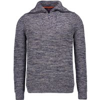 N.Z.A. Herren Troyer blau Baumwolle unifarben von N.Z.A.