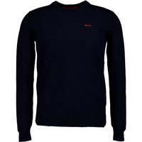N.Z.A. Herren Pullover blau unifarben von N.Z.A.