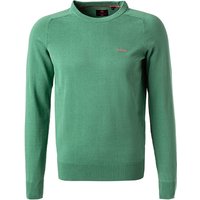 N.Z.A. Herren Pullover grün Baumwolle unifarben von N.Z.A.