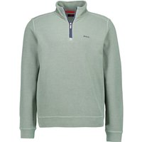 N.Z.A. Herren Troyer grün Baumwolle unifarben von N.Z.A.