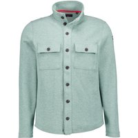 N.Z.A. Herren Overshirt grün Baumwolle unifarben von N.Z.A.