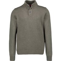 N.Z.A. Herren Pullover grün Baumwolle unifarben von N.Z.A.