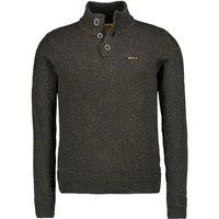 N.Z.A. Herren Troyer grün Baumwolle unifarben von N.Z.A.