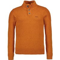N.Z.A. Herren Troyer orange Baumwolle unifarben von N.Z.A.