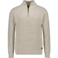 N.Z.A. Herren Troyer beige Baumwolle unifarben von N.Z.A.