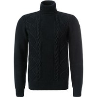 N.Z.A. Herren Rollkragenpullover blau Baumwolle unifarben von N.Z.A.