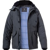 N.Z.A. Herren Jacke grau Baumwolle unifarben von N.Z.A.