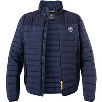 N.Z.A. Herren Steppjacke blau Mikrofaser unifarben von N.Z.A.