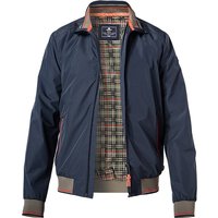 N.Z.A. Herren Blouson blau Mikrofaser unifarben von N.Z.A.