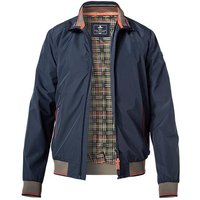 N.Z.A. Herren Blouson blau Mikrofaser unifarben von N.Z.A.