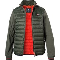 N.Z.A. Herren Steppjacke grün Mikrofaser unifarben von N.Z.A.