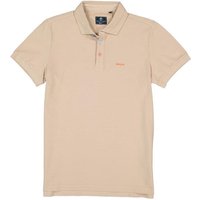 N.Z.A. Herren Polo-Shirt beige Baumwoll-Piqué von N.Z.A.